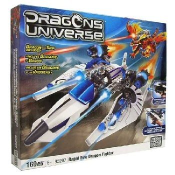 Mega Bloks Dragon Battle - Avion de Luptă și Dragon