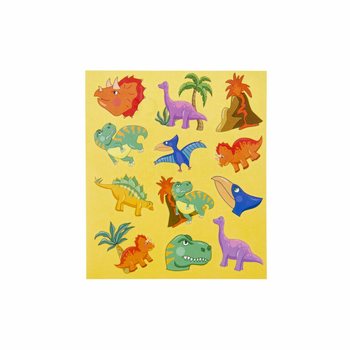 ABȚIBILDURI FUN STICKERS &ndash; MODEL: DINOSAUR (120 buc.)