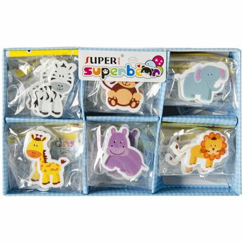 Gume de șters animale mix &icirc;n display (30 bucăți)