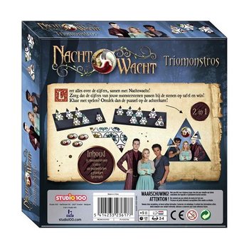 Studio 100 - Nachtwacht Triomonstros Joc & Puzzle 2 &icirc;n 1 (6 buc.)