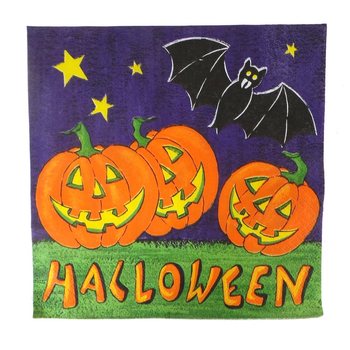 Set 20 Șervețele - Model: Halloween (6 seturi)