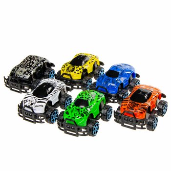 MAȘINUȚE JUNGLE PULL BACK &Icirc;N DISPLAY (12 bucăți)