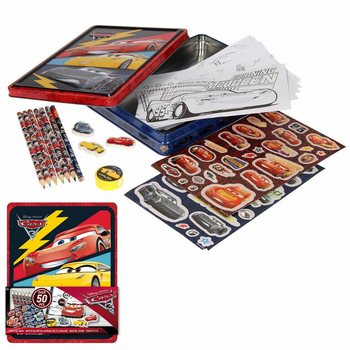 Set de Creație 3D DISNEY CARS în Cutie Metalică (12 buc.)