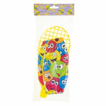 Rachetă Paddle cu Minge - Smiley (12 buc.)