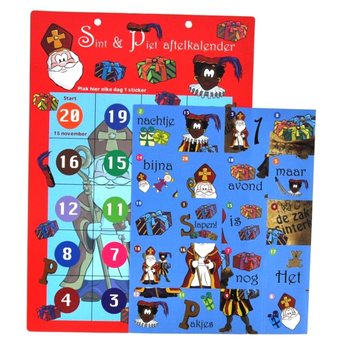 CALENDAR NUMĂRĂTOARE INVERSĂ MOȘ NICOLAE - MODEL 1 (12 buc.)