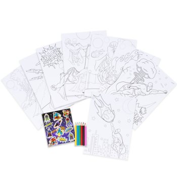SET MARE DE COLORAT - MODEL: SUPEREROI - Dim. 22x30x1 CM (12 buc.)