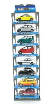 Set 8 Mașinuțe din Metal pe Card Suspendat