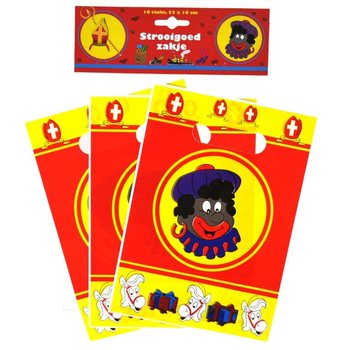 10 Pungi pentru Cadouri Sinterklaas / Moș Nicolae 22 x 16 cm (6 buc.)