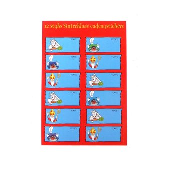 Stickere Cadou Sinterklaas / Sfântul Nicolae (24 buc.) - Set de 12