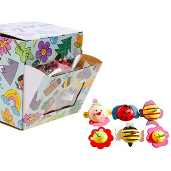 TITIREZI DIN LEMN MIX DESIGN - ÎN DISPLAY (30 buc.)