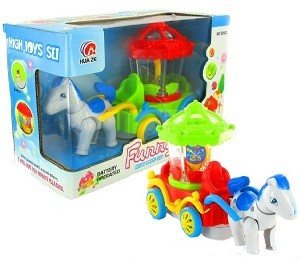 Trăsură cu Cal Bump & Go Magic Wagon cu Lumini și Sunete