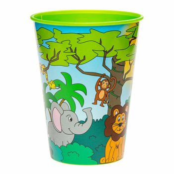 Pahar pentru băuturi / Pahar pentru înghețată Animale din Junglă - 260 ml (12 buc.)