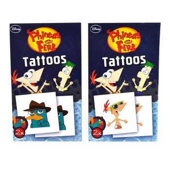 TATUAJE DISNEY DIN 2 PIESE - MODEL: PHINEAS ȘI FERB (50 buc.)