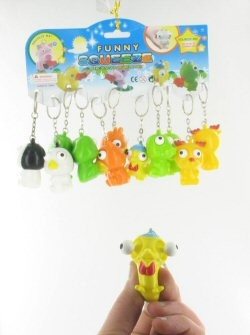 Breloc animal cu ochi bulbucați (12 buc.)