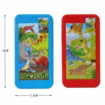 Puzzle Culisant Dinozaur - 8x16 cm