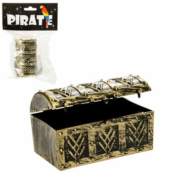 Mini cufăr de pirat &icirc;n display (24 buc.)