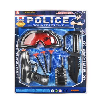 Set de Joacă Poliție cu Ochelari și Pistol cu Ventuze (6 buc.)