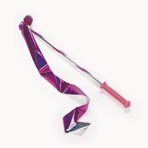 Panglică Gimnastică cu Baghetă pe Carton (2 buc.)