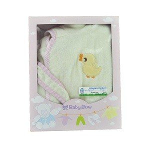 Halat de baie pentru copii BABY BOW Galben / Roz