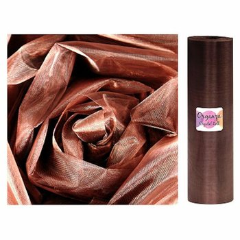 ROLĂ ORGANZA - 28 Cm x 25 METRI - CULOARE MARO CIOCOLATIU (1 buc.)
