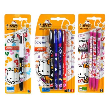 PIXURI BIC HELLO KITTY ASORTATE PE CARD (12 buc.)