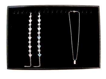 Display Bratari/Lantisoare Catifea Neagra (1 buc.)