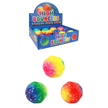 MINGE SĂLTĂREAȚĂ HIGH BOUNCE RAINBOW SPACE - ÎN DISPLAY (12 buc.)