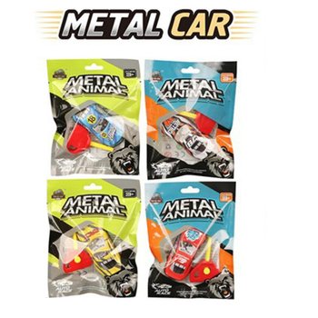 MAȘINĂ DIN METAL CU CHEIE DE LANSARE - &Icirc;N PUNGĂ CADOU - MIX CULORI (24 buc.)