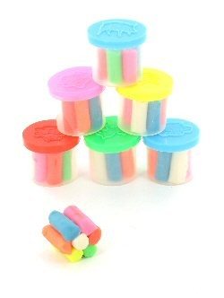 6 Mini Recipiente cu Plastilină în Pungă (6 buc.)