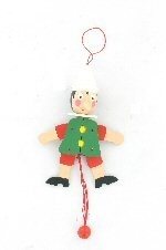 Pantin din lemn Pinocchio (4 buc.)