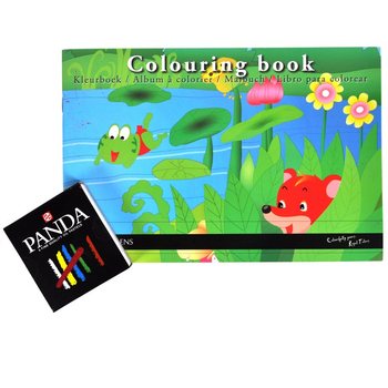 Carte de colorat ROYAL TALENS cu creioane pastel (12 buc.)