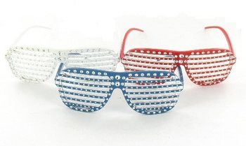 Ochelari Shutter Shades cu Bling Bling (10 buc.)