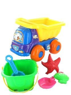 SET MARE DE PLAJĂ - MODEL CAMION BASCULANTĂ (2 buc.)