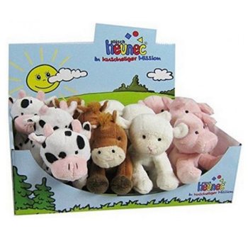 ANIMALE DE FERMĂ DIN PLUȘ DE LUX, 4 MODELE ASORTATE ÎN DISPLAY (12 buc.)