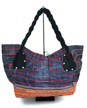 Geantă din Brocart B-Fair Mică, Negru/Denim (1 buc)