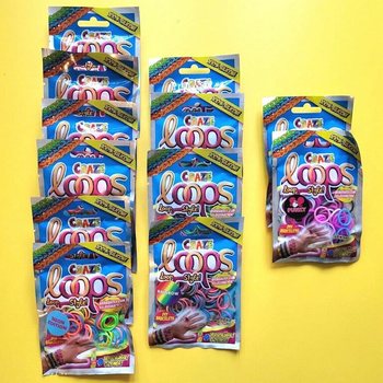 CRAZE LOOPS LOOM - PLICULEȚE SURPRIZĂ - &Icirc;N DISPLAY (12 bucăți)