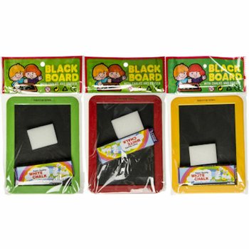 Table cu Cretă, Burete și Creta - Culori Mixte (12 buc.)
