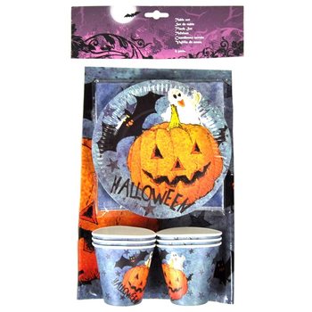 Set de Masă Halloween 19 Piese (6 seturi)