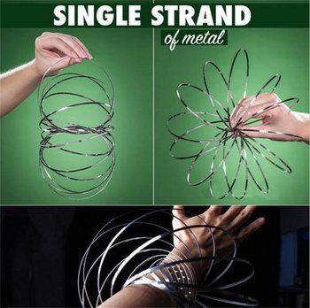 Inele Magice / Flow Rings - Kinetic 3D Magic Ring - ARGINTIU | PE CARD (12 buc.)