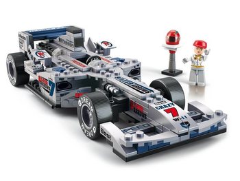 Mașină de Curse F1 Sluban Argintie M38-B0352 (1 buc.)
