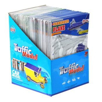 Puzzle-uri 3D avioane &icirc;n display (64 buc.)