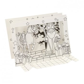 Set de Creație Fereastră 3D Sinterklaas / Sf&acirc;ntul Nicolae (12 buc.)