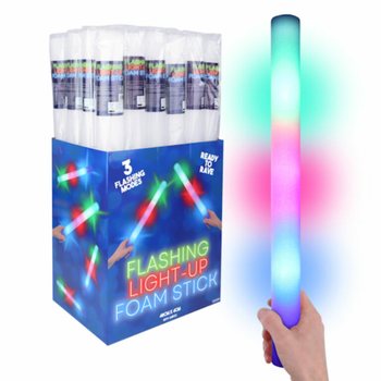Bete din spumă LED - Baghetă de petrecere multicoloră &icirc;n display (24 buc.)