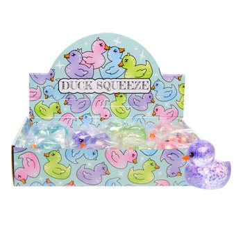 RAȚĂ SQUEEZE DUCK - MIX CULORI - &Icirc;N DISPLAY (12 buc.)