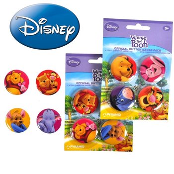 Set de 4 Insigne Disney Winnie de Pluș (24 buc.)