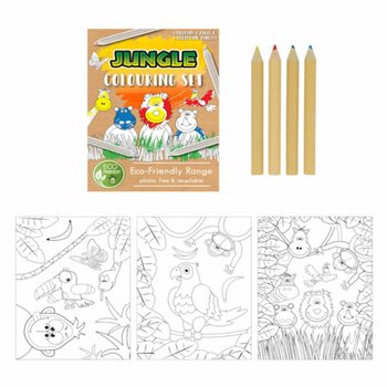 ECOLOGIC – Set de Desen Animale din Junglă (25 buc)