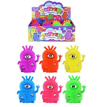 MONȘTRI PUFFER LUMINOȘI CU 3 OCHI ÎN DISPLAY (12 buc.)