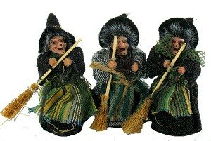 VRĂJITOARE DECORATIVE 12 CM (6 buc.)