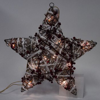 STEA DE CRĂCIUN LUMINOASĂ MARE DECORATIVĂ 45 CM (2 buc.)