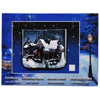 Sat de Crăciun &icirc;n Formă de Carte cu Iluminare Glow